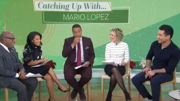 Reiss Merino Wool Open Collar Polo Shirt worn by Mario Lopez as seen in Today on November 28, 2023