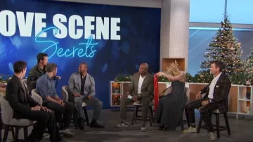 Golden Goose Ball Star Net Low-Top Sneakers worn by Jerry O'Connell as seen in The Talk on  November 27, 2023