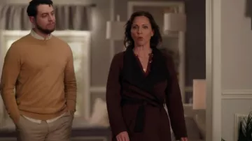 Tahari Ella Double Face Wool Wrap Coat worn by Margaret Reed (Kelli Williams) as seen in Found (S01E09)