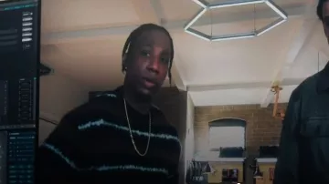 AllSaints Oskar Sweater worn by Zeke Wallace (Arlen Escarpeta) as seen in Found (S01E09)