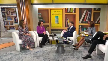 Birds of Paradis Slyvie Silk-Blend Floral Midi-Dress worn by Cara Natterson as seen in CBS Mornings on November 28, 2023