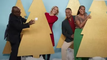 Eliza J Fit & Flare Sweater Dress worn by Dylan Dreyer as seen in Today on  November 29, 2023