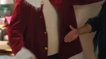 Santa Claus Red Jcket usado por Greg Johnston (Garrett Black) en la película Christmas on Cherry Lane