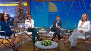 Chemise imprimée Stella McCartney Slim portée par Robin Roberts vue dans Good Morning America le 30 novembre 2023