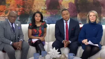 Marissa Webb Collective Button Shoulder Dress worn by Dylan Dreyer as seen in Today on November 30, 2023