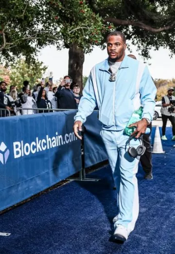 Nike Air Force 1 Low White usado por Micah Parsons en la cuenta de Instagram @_micahparsons11
