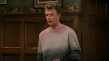 Jersey de punto Topman con Ombre usado por David Crane (Anders Keith) como se ve en Frasier (S01E09)