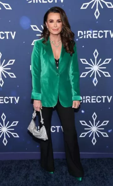 Cult Gaïa Hera Nano Bag worn by Kyle Richards at Directv Celebrates Christmas post on November 28, 2023