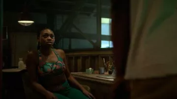 Adidas farm rio Medi­um-Sup­port Sports Bra worn by Shanti (Adrienne Walker) as seen in Power Book IV: Force (S02E06)