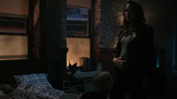 AllSaints Dalby Leather Jacket worn by Claudia 'Claud' Flynn (Lili Simmons) as seen in Power Book IV: Force (S02E06)