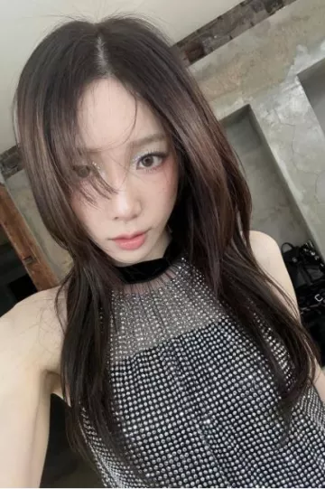 Prada Rhinestone-Embellished Mini Dress worn by Taeyeon on her Instagram Post on June 11, 2023