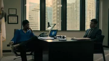 Vince Cobalt Blue Long Sleeve Blouse worn by  Lau­ryn Williams (Chanell Bell) as seen in Power Book IV: Force (S02E06)