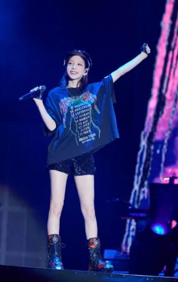 Dollskill Who’s That Girl Baker Boy Hat worn by Taeyeon at Odd of Love Concert: Hong Kong on June 10, 2023