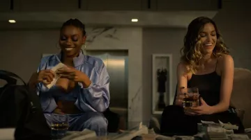 Nike Air Satin Wide Legs Paints worn by Shanti (Adrienne Walker) as seen in Power Book IV: Force (S02E07)