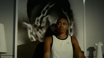 Jordan Ringer Tank Top worn by Shanti (Adrienne Walker) as seen in Power Book IV: Force (S02E07)