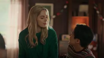 Free Peopel Cutting Edge Sweater worn by Lizzie (Sarah Dugdale) as seen in Virgin River (S05E11)