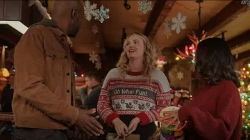 Ruby Moon Christmas Sweater worn by (Clare Filipow as seen in Virgin River (S05E11)