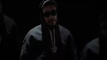 Balenciaga Black Skin Cat XXL Sunglasses worn by Wiz Khalifa in Heavy Hitters [Official Music Video]
