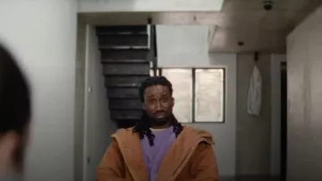 Iets frans... Purple Sweatshirt worn by Joe Petrus(Nathan Stewart-Jarrett) as seen in Culprits (S01E01)