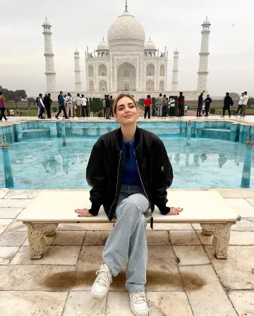 Chanel Rectangle Sunglasses worn by Chiara Ferragni on her Instagram Post on December 4, 2023