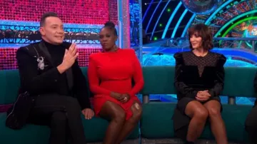Unique Jer­sey Mi­ni Dress worn by Motsi Mabuse as seen in Strictly Come Dancing: It Takes Two (S21E06)
