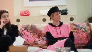Paris Hilton Tracksuits Stunner Color Block Hoodie worn by Paris Hilton as seen in Paris in Love (S02E08)