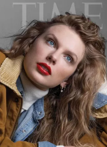 Maria Tash Diamond Pear Stud Earring worn by Taylor Swift at Times Person of the Year on December 6, 2023