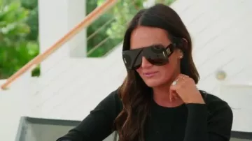 Loewe Ana­gram Mask Sun­glass­es worn by Lisa Barlow as seen in The Real Housewives of Salt Lake City (S04E13)