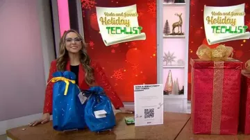 Robe blazer à sequins Maeve portée par Katie Linendoll comme on le voit dans Today le 5 décembre 2023