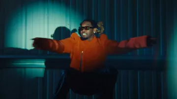 Labor Black & Orange Oval Driver Sunglasses worn by Offset in BLAME IT ON SET (Official Music Video)