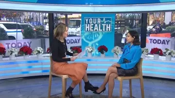 Gucci Horsebit-Detailed Leather Ankle Boots worn by Savannah Guthrie as seen in Today on December 7, 2023