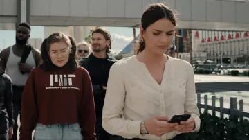 5.11 Tactical Leslie Long Sleeve Roll Tab Shirt worn by Ava Winters (Shelley Hennig) as seen in Obliterated (S01E01)