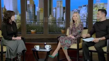 Isabel Marant Calypso Floral-Print Dress worn by Kelly Ripa as seen in LIVE with Kelly and Mark on December 7, 2023