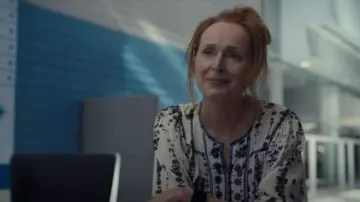 Ba&sh Idris Blouse worn by Pam (Marnie McPhail) as seen in Orphan Black: Echoes (S01E03)