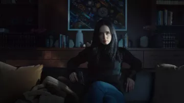 MM6 Maison Margiela Color Blocked Turtleneck worn by Lucy (Krysten Ritter) as seen in Orphan Black: Echoes (S01E07)