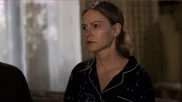 Chalmers Frida Pajamas Black Dandelion Set worn by Elsa Gardner (Jennifer Jason Leigh) as seen in Atypical (S04E10)
