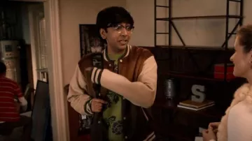 Saturdays NYC Wade Green Rose Sweater worn by Zahid (Nik Dodani) as seen in Atypical (S04E10)