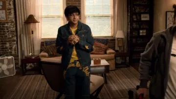 Billionaire Boys Club Challenger Denim Jacket worn by Zahid (Nik Dodani) as seen in Atypical (S04E10)