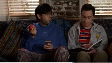 Urban Outfitters Embroidered Crew Neck Sweatshirt worn by Zahid (Nik Dodani) as seen in Atypical (S04E01)