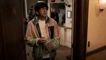LC23 Faux Fur GradientJacket worn by Zahid (Nik Dodani) as seen in Atypical (S04E08)