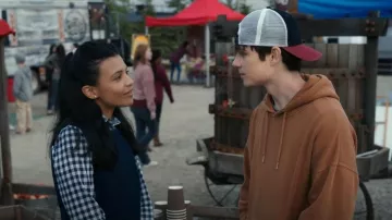 J crew Slim-fit Stretch Cot­ton Poplin Shirt worn by Jackie Howard(Nikki Rodriguez) as seen in My Life with the Walter Boys (S01E03)