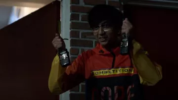 Forever 21 Dope Om­bre Wind­break­er worn by Zahid (Nik Dodani) as seen in Atypical (S04E04)