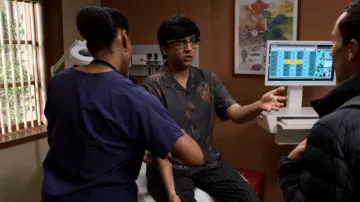 Thrills Per­suade Bowl­ing Shirt worn by Zahid (Nik Dodani) as seen in Atypical (S04E05)