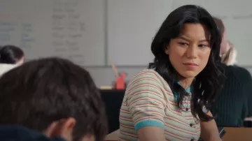 Levi Palmer Polo Sweater porté par Kiley (Mya Lowe) comme on le voit dans Ma vie avec les Walter Boys (S01E04)