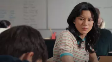 Levi Palmer Polo Sweater porté par Kiley (Mya Lowe) comme on le voit dans Ma vie avec les Walter Boys (S01E04)