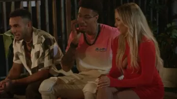 Superdown Kan­di Cut Out Dress worn by Daniella Grace as seen in FBoy Island (S03E07)