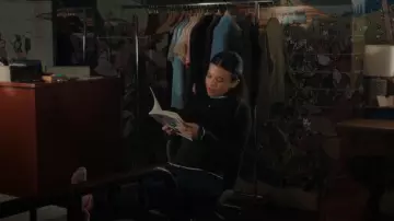 Kate Spade Ruffled Turtleneck Sweater worn by Jackie Howard(Nikki Rodriguez) as seen in My Life with the Walter Boys (S01E05)