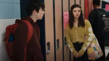 Levi's Audrey Fuzzy Cardigan worn by Grace (Ellie O'Brien) as seen in My Life with the Walter Boys (S01E07)