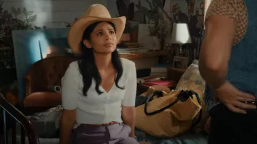 Maje Mani Ribbed Top worn by Jackie Howard (Nikki Rodriguez) as seen in My Life with the Walter Boys (S01E09)