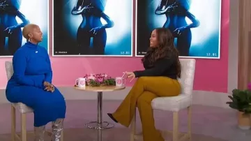 Off White Off-Stamp Ribbed-Knit Dress worn by Amari Marshall as seen in Sherri on December 4, 2023